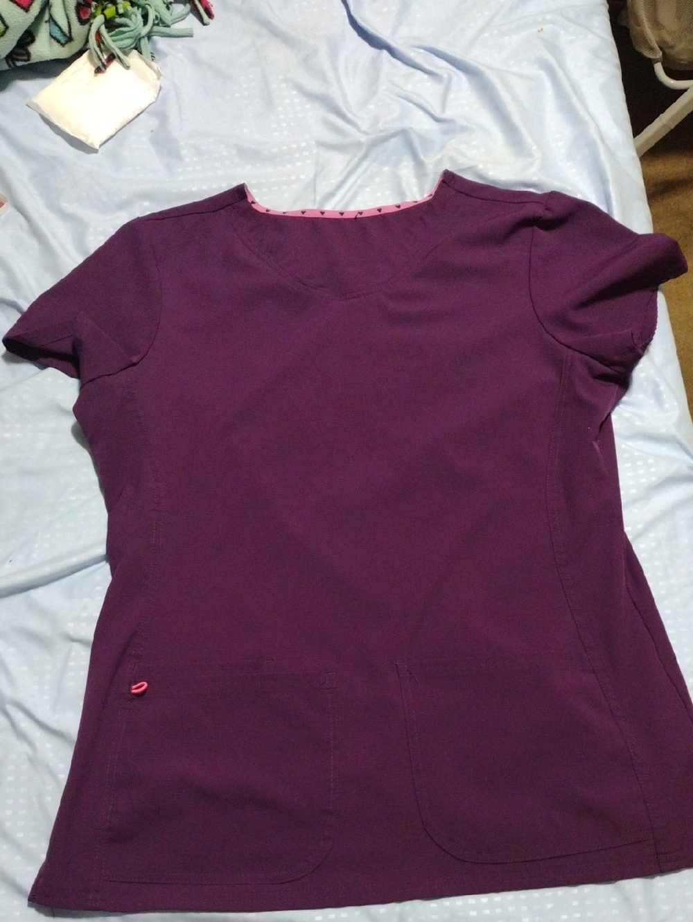 Women’s Short Sleeve Scrub Top - Purple